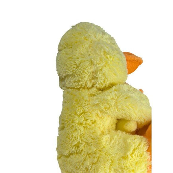 Soft Plush Yellow Duckling Hugging Baby Duck Stuffed Animal Toy - Picture 3 of 5